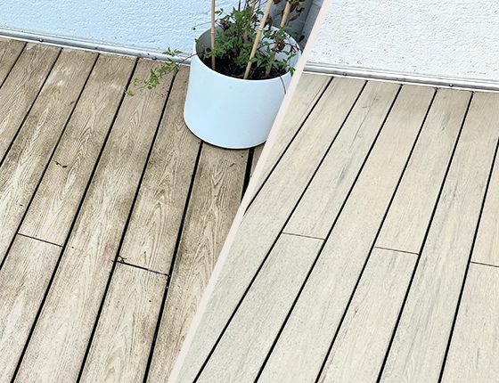 Terrassenreinigung und Grünspanentfernung für einen makellosen Außenbereich